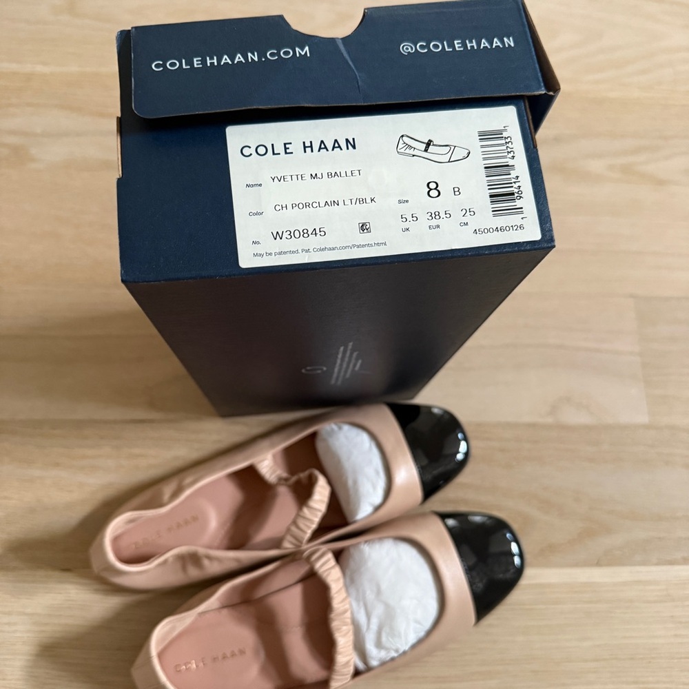 Cole Haan Women's Pink and Black Flats - Picture 7 of 7